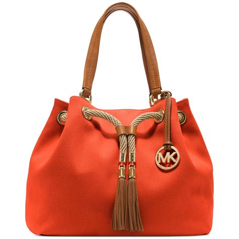 michael kors bags brown and orange|Michael Kors handbags orange color.